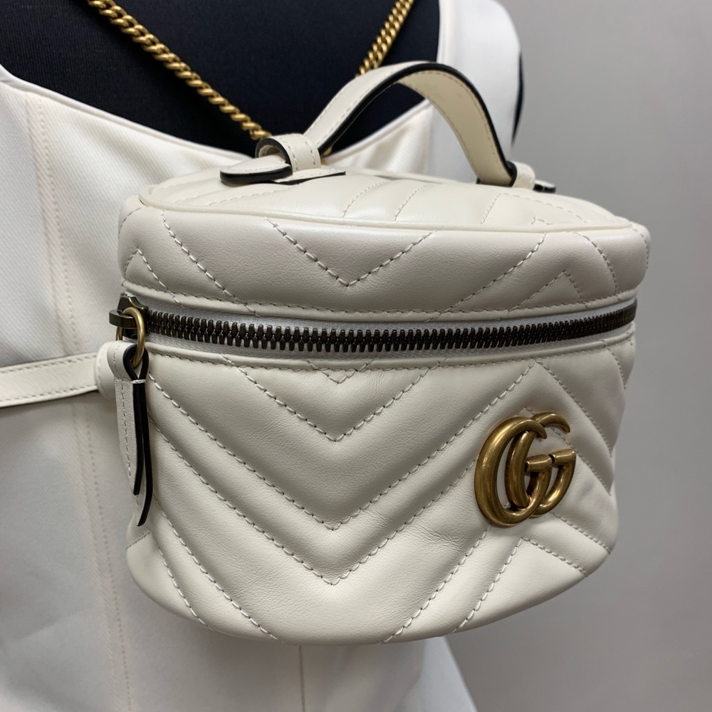 Gucci, GG Marmont Backpack, Ivory - Picture 4 of 14